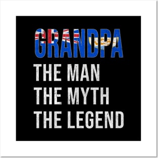 Grand Father Anguillan Grandpa The Man The Myth The Legend - Gift for Anguillan Dad With Roots From  Anguilla Posters and Art